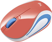 Logitech M187 Mini Wireless Mouse - Coral