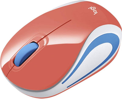 Logitech M187 Mini Wireless Mouse - Coral