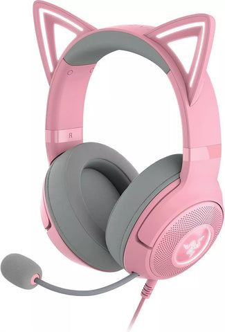 RAZER Kraken Kitty Edition V2 USB Wired Gaming Headset - Pink